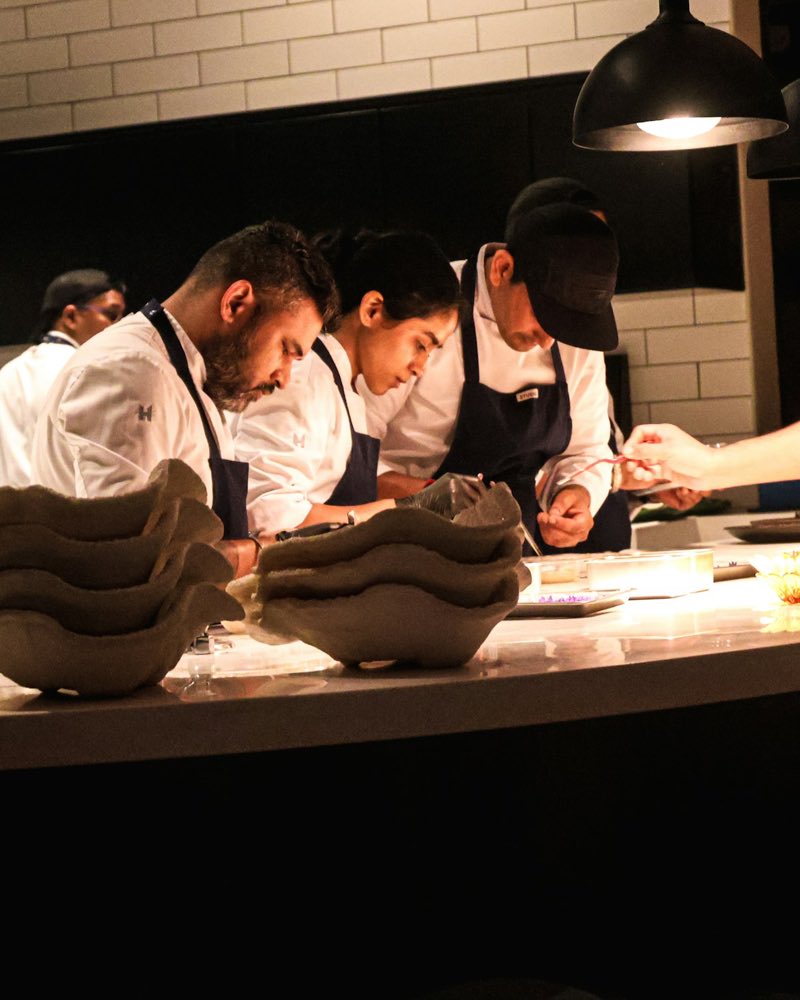 A chef at work in the Spice N Mor kitchen